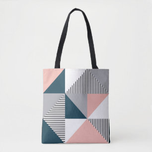 Abstrakte Farbgeometrie Tasche