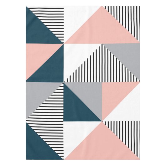 Abstrakte Farbgeometrie Tischdecke (Vorderseite)