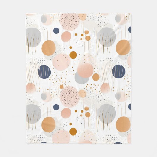 Abstrakte Farbgestaltung Blau und BraunFleece Blan Fleecedecke (Vorderseite)