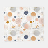 Abstrakte Farbgestaltung Blau und BraunFleece Blan Fleecedecke (Vorderseite (Horizontal))