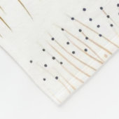 Abstrakte Farbgestaltung Blau und BraunFleece Blan Fleecedecke (Ecke)