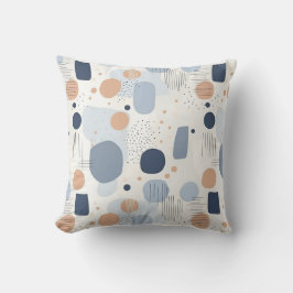 Abstrakte Farbgestaltung Blau und BraunFleece Blan Kissen