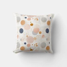 Abstrakte Farbgestaltung Blau und BraunFleece Blan Kissen