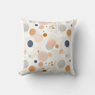 Abstrakte Farbgestaltung Blau und BraunFleece Blan Kissen