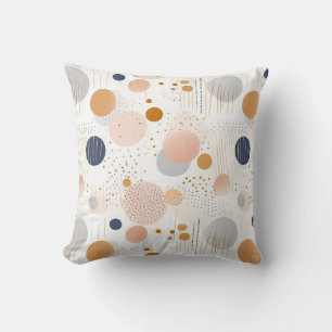 Abstrakte Farbgestaltung Blau und BraunFleece Blan Kissen