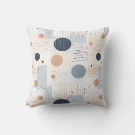 Abstrakte Farbgestaltung Blau und BraunFleece Blan Kissen