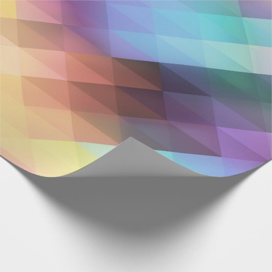 Abstrakte Farbgestaltung Geschenkpapier (Ecke)