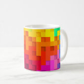 Abstrakte Farbgestaltung Kaffeetasse (VorderseiteRechts)