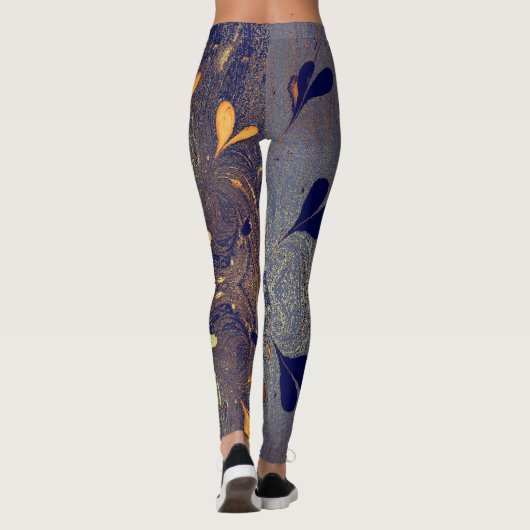 Abstrakte Farbgestaltung Leggings (Rückseite)