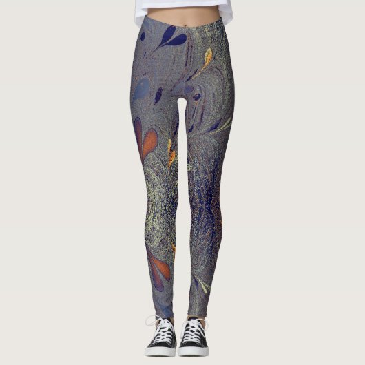 Abstrakte Farbgestaltung Leggings (Vorderseite)