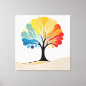 Abstrakte Farbgestaltung Leinwanddruck (Vorderseite)