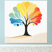 Abstrakte Farbgestaltung Leinwanddruck (Insitu (Holzboden))