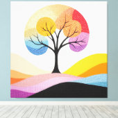 Abstrakte Farbgestaltung Leinwanddruck (Insitu (Holzboden))