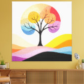 Abstrakte Farbgestaltung Leinwanddruck (Insitu (Wohnzimmer))