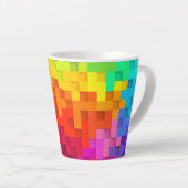 Abstrakte Farbgestaltung Milchtasse (Rechte Ecke)