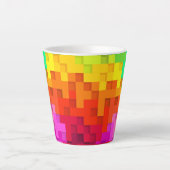 Abstrakte Farbgestaltung Milchtasse (Vorderseite)