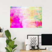 Abstrakte Farbgestaltung Moderne Fotokunst Print Poster (Heimbüro)