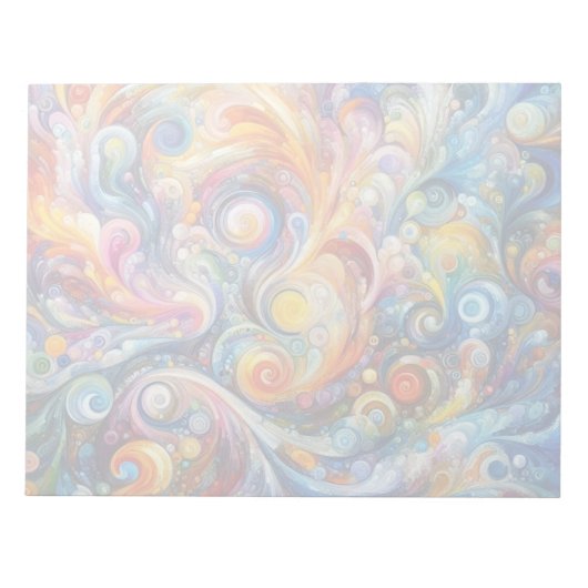 Abstrakte Farbgestaltung Notizblock (Vorderseite)