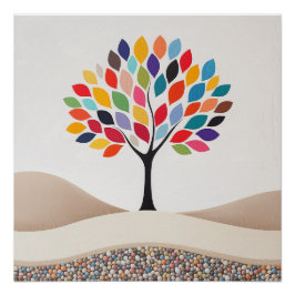 Abstrakte Farbgestaltung Poster