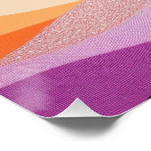 Abstrakte Farbgestaltung Poster (Ecke)