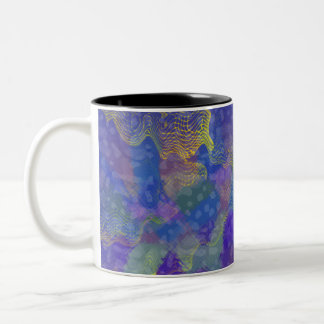 Abstrakte Farbgestaltung Zweifarbige Tasse