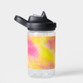 Abstrakte Farbglanz leuchtende Freude Personalisie Trinkflasche (rechts)