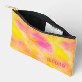 Abstrakte Farbglanz leuchtende Freude Personalisie Zubehörtasche (Offen)
