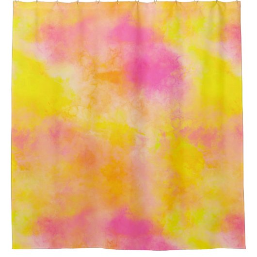 Abstrakte Farbglänze Leuchtkraft Duschvorhang (Vorderseite)