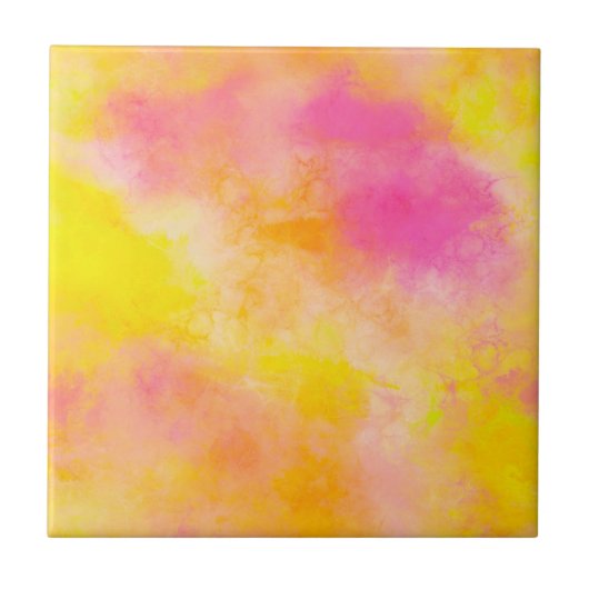 Abstrakte Farbglänze Leuchtkraft Fliese (Vorderseite)