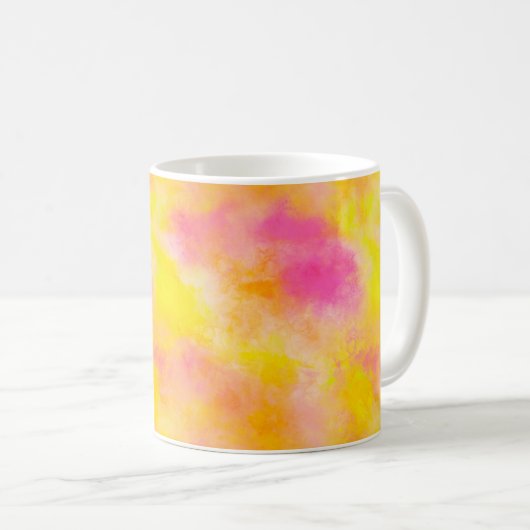 Abstrakte Farbglänze Leuchtkraft Kaffeetasse (VorderseiteRechts)