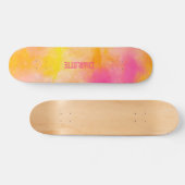 Abstrakte Farbglänze Leuchtkraft Skateboard (Horizontal)