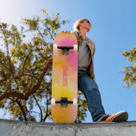 Abstrakte Farbglänze Leuchtkraft Skateboard