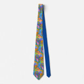Abstrakte farbige Abstract Design Neck Tie Krawatte (Vorderseite)
