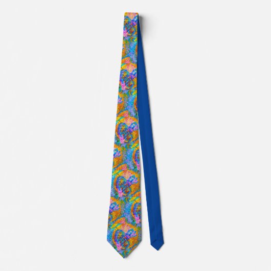 Abstrakte farbige Abstract Design Neck Tie Krawatte (Vorderseite)