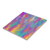 Abstrakte farbige, Aquamarine, gelbe Lila Dusche Fliese (Seite)