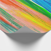 Abstrakte farbige Aquarellbilder Geschenkpapier (Ecke)