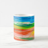 Abstrakte farbige Aquarellbilder Kaffeetasse (Mittel)