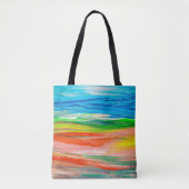Abstrakte farbige Aquarellbilder Tasche (Vorderseite)