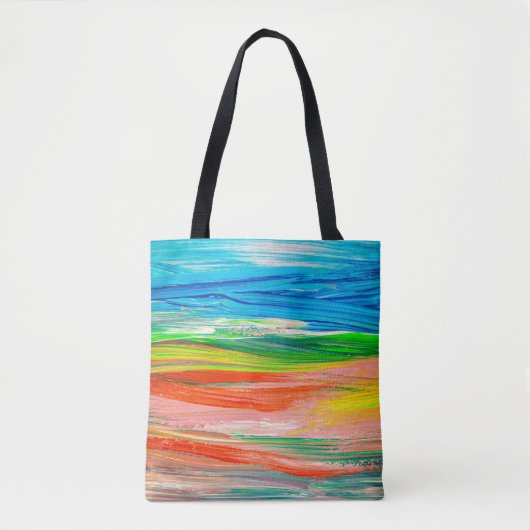 Abstrakte farbige Aquarellbilder Tasche (Vorderseite)
