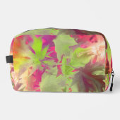 Abstrakte farbige Blätter Kosmetiktüte Waschbeutel (Vorderseite)