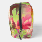 Abstrakte farbige Blätter Kosmetiktüte Waschbeutel (Rechts)