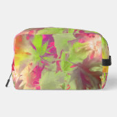 Abstrakte farbige Blätter Kosmetiktüte Waschbeutel (Rückseite)