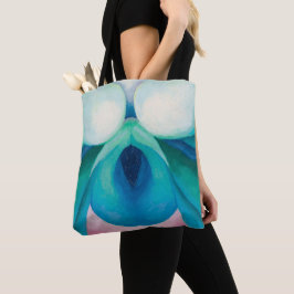 Abstrakte farbige Blume Malen Georgia O'Keeffe Tasche