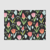 Abstrakte farbige Blume Seidenpapier (Vorderseite)