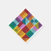 Abstrakte, farbige Designs Serviette (Ecke)