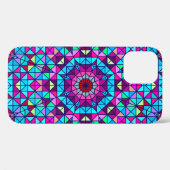 Abstrakte Farbige Digital Decorative Blume. Geome Case-Mate iPhone Hülle (Rückseite (Horizontal))