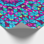Abstrakte Farbige Digital Decorative Blume. Geome Geschenkpapier (Ecke)