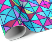 Abstrakte Farbige Digital Decorative Blume. Geome Geschenkpapier (Rolleneckpunkt)
