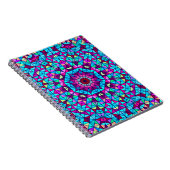 Abstrakte Farbige Digital Decorative Blume. Geome Notizblock (Rechte Seite)