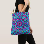 Abstrakte Farbige Digital Decorative Blume. Geome Tasche (Von Nahem)